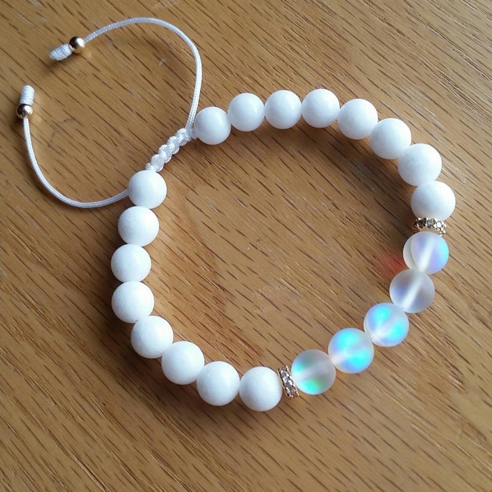 Hand made bracelet 🌈 rainbow crystal 😍